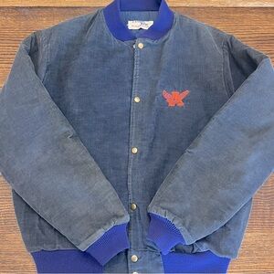 Auburn Tigers Vintage Chalk Line Corduroy Varsity Jacket Letterman College XL